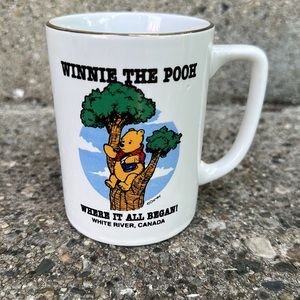 WINNIE THE POOH COFFEE MUG- WHITE RIVER, CANADA- WHERE IT ALL BEGAN!